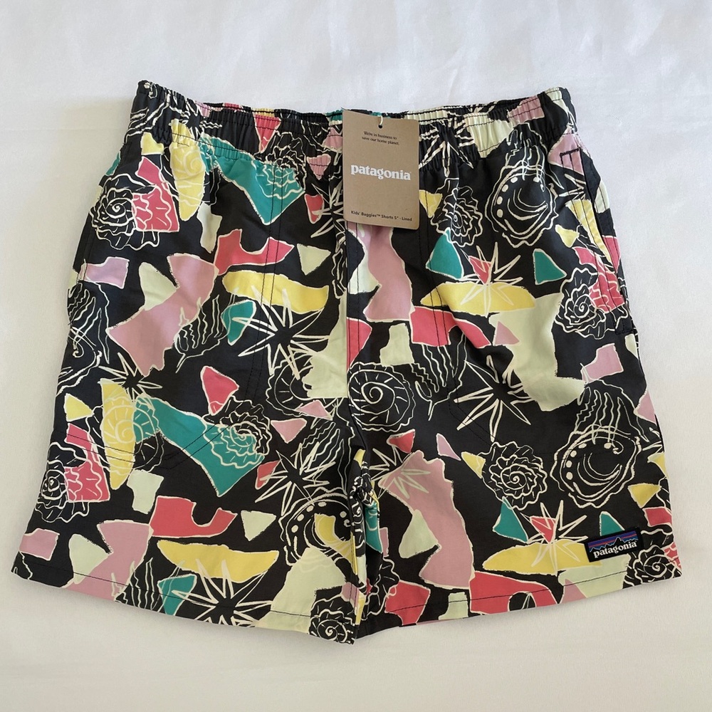 NWT Patagonia Kids Baggies Shorts 5" Size XL / 14 Lined Water